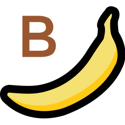 B for banana  Icon