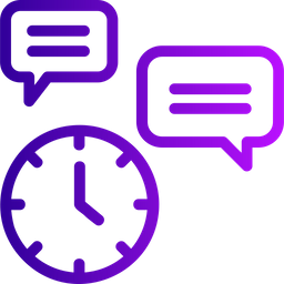 Tiempo De Chat Tiempo De Comunicacion Tiempo De Mensaje Icono