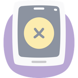 Mobile Cross Cancel Sign  Icon