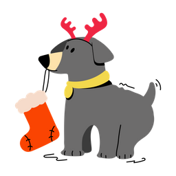 Christmas Dog  Icon