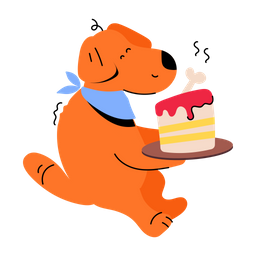 Cumpleaños de perro  Icono