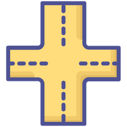 Four Side Road  Icon