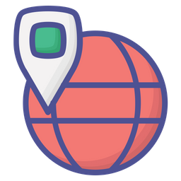 Globe Pin  Icon