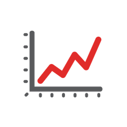 Gráfico descendente  Ícone