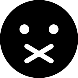 Geschlossener Mund  Symbol