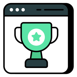 Premio Web Recompensa Web Mejor Sitio Web Icono