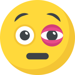 Schwarzes Auge-Emoji  Symbol