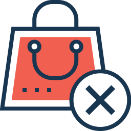 Cancel shopping  Icon