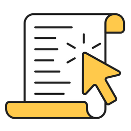 Document and cursor  Icon