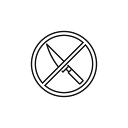 Knife Prohibited  Icon