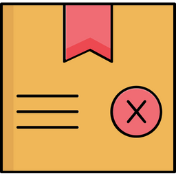 Cancelled parcel  Icon