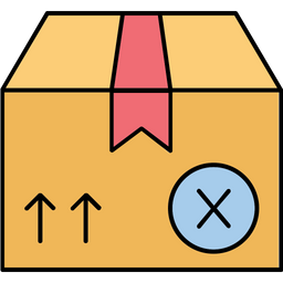 Cancelled parcel  Icon