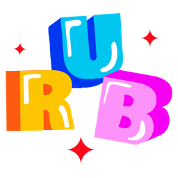 Rub Word Rub Rub Text Icon