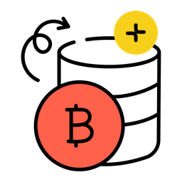 Pilha de bitcoins  Ícone