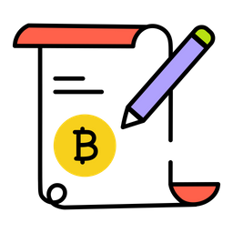 Bitcoin Contract  Icon