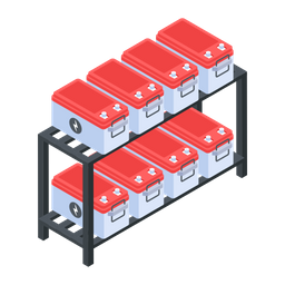 Battery Rack  Icon