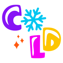 Cold Word Cold Letters Cold Text Icon