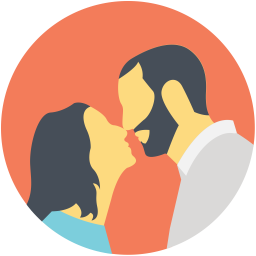 Couple Kissing  Icon