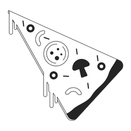 Italian pizza slice  Icon