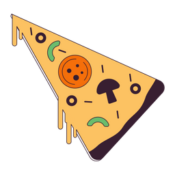 Italian pizza slice  Icon