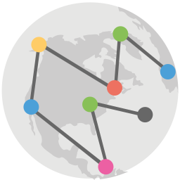 Global Netzwerk Mesh Symbol
