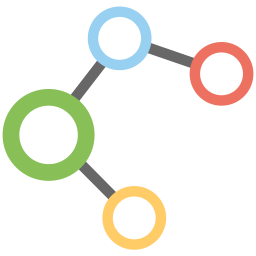 Netzwerk Bindung Struktur Symbol