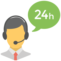 24-Hours Client Support  Icon