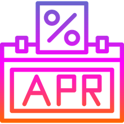 Annual Percentage Rate  Icon