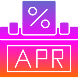 Annual Percentage Rate  Icon