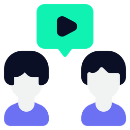 Virtual collaboration  Icon