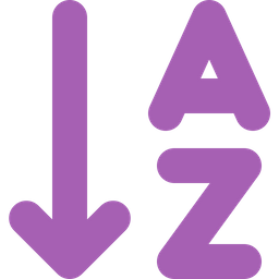 Arrow down a z  Icon