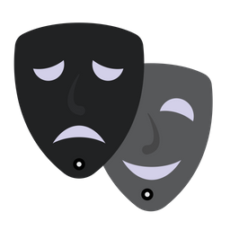 Mascaras De Teatro Carita Feliz Mascarillas Icono