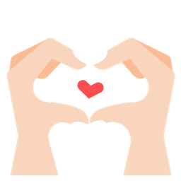 Hand with heart  Icon