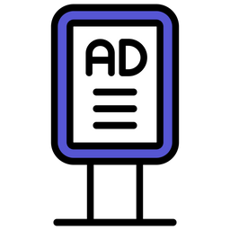 Advertisement stand  Icon