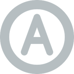 Circle Letter A  Icon