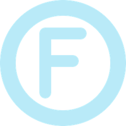 Circle Letter F  Icon