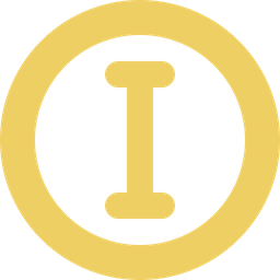 Circle Letter I  Icon