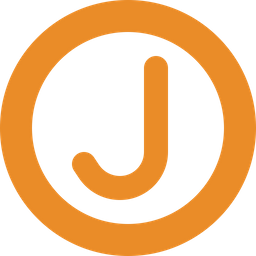 Circle Letter J  Icon