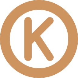 Circle Letter K  Icon