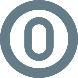 Circle Letter O  Icon