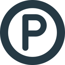 Circle Letter P  Icon