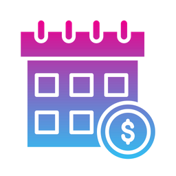 Finance calendar  Icon