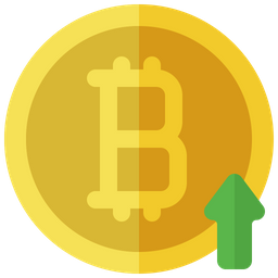 Bitcoin Up  Icon