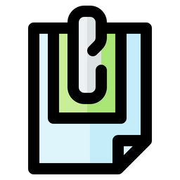 Clip And Document  Icon