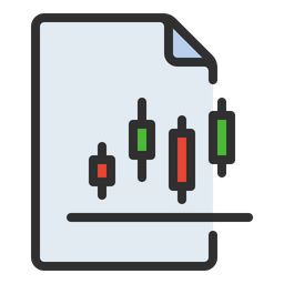 Candlestick Chart File  Icon