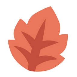 Cute Autumn Tree Leaf  Icon