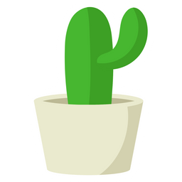 Cute Cactus with Minimalist Pot  Icon