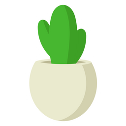 Cute Cactus with Minimalist Pot  Icon