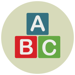 Alphabet blocks  Icon