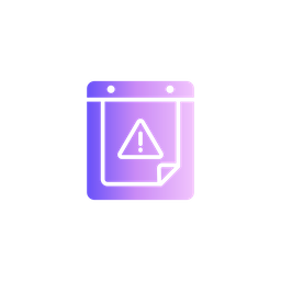 Calendar Warning  Icon